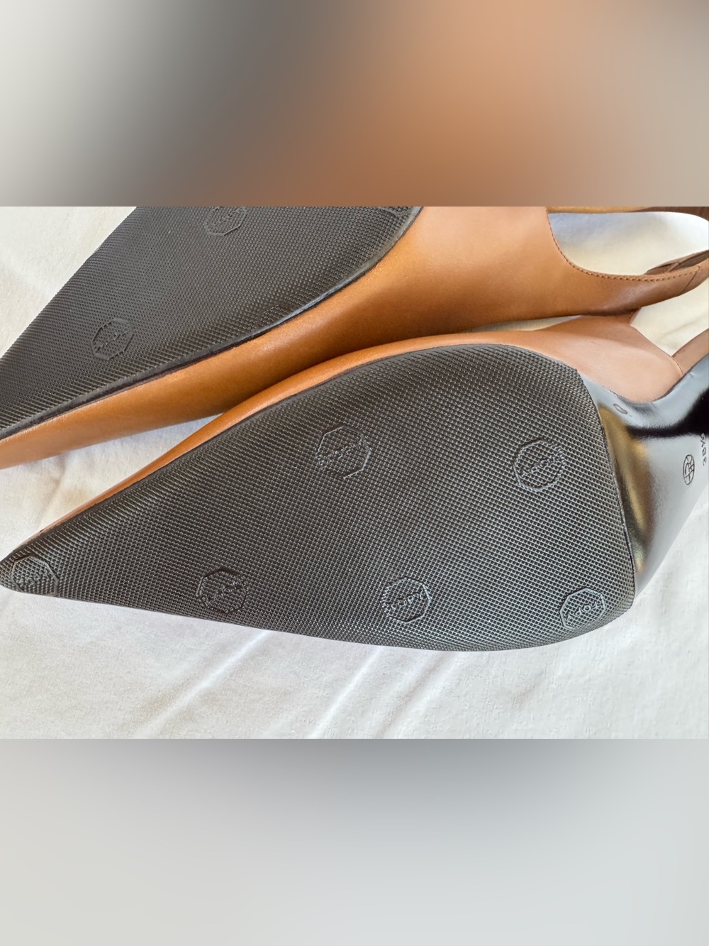 The Row Brown Pointed-Toe Slingback Heels - Picture 10 of 14